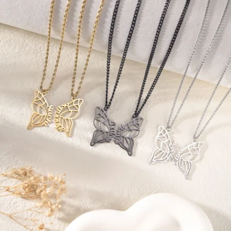 Custom Two Butterfly Necklace