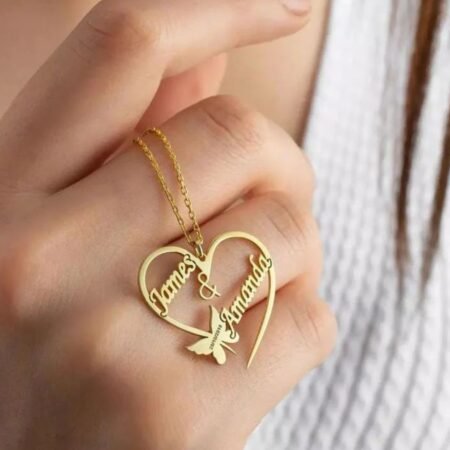 Eternal Duo – Heart Interlock Couple Pendant