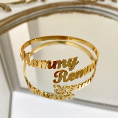 Mommy & Me – Double Name Family Bangle