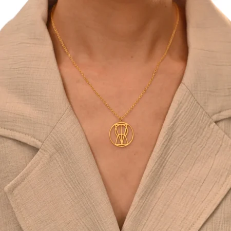 Personalized Name Logo Necklace, Custom Monogram Necklace